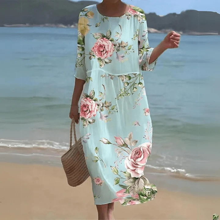 Miranda™ - Elegantes Blumen-Sommerkleid