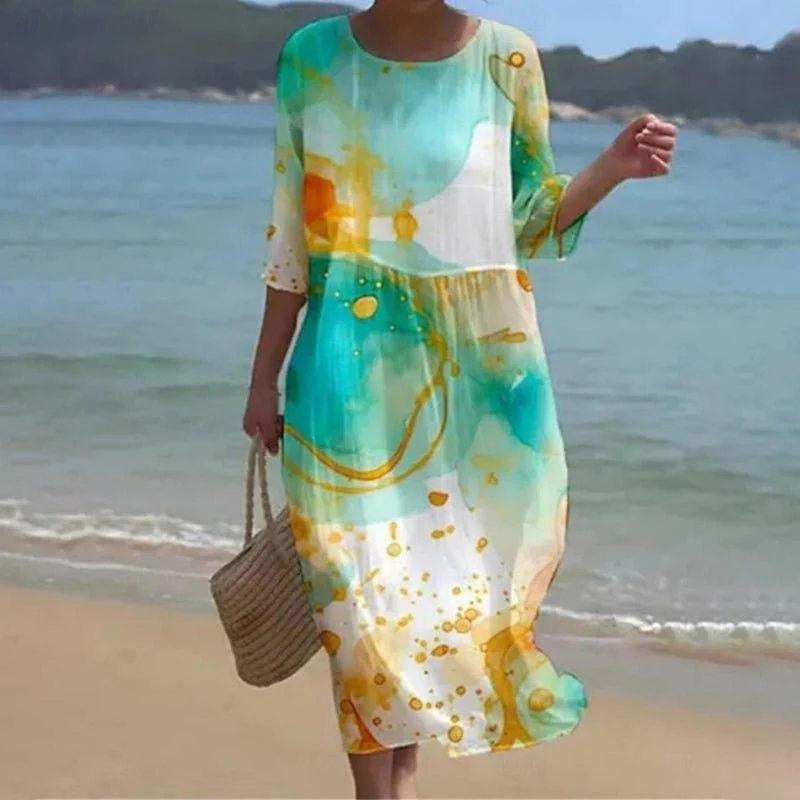 Miranda™ - Elegantes Blumen-Sommerkleid