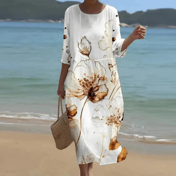 Miranda™ - Elegantes Blumen-Sommerkleid