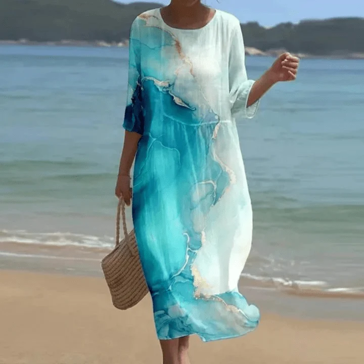 Miranda™ - Elegantes Blumen-Sommerkleid
