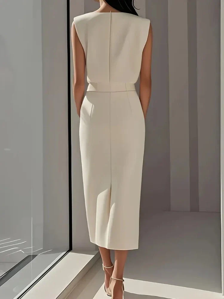 Dalia™ - Midi-Kleid mit seitlichem Schlitz