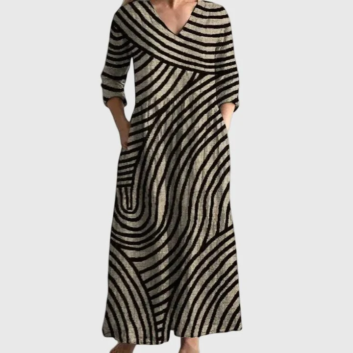 Sabrina™ - Elegantes Fließendes Midi-Kleid