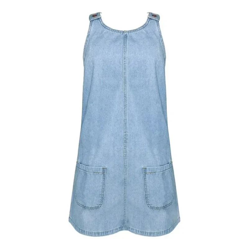 Deby™ - Bequemes ärmelloses Denim-Kleid