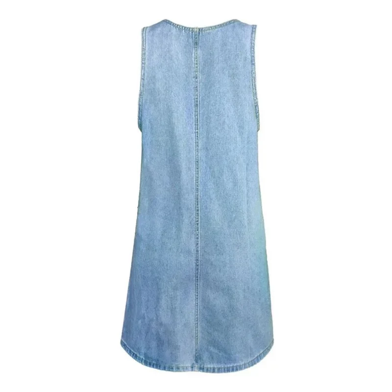 Deby™ - Bequemes ärmelloses Denim-Kleid