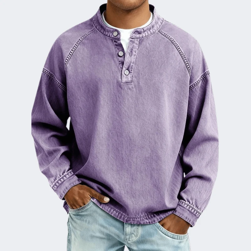 Amir™ – Henley Langarmshirt