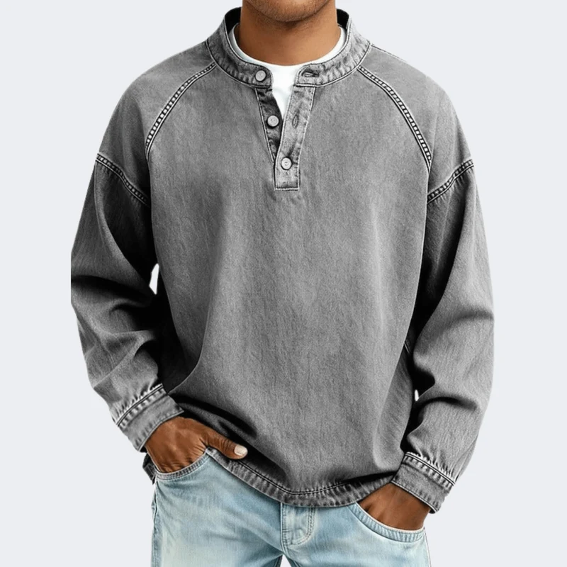 Amir™ – Henley Langarmshirt