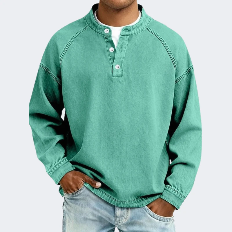 Amir™ – Henley Langarmshirt