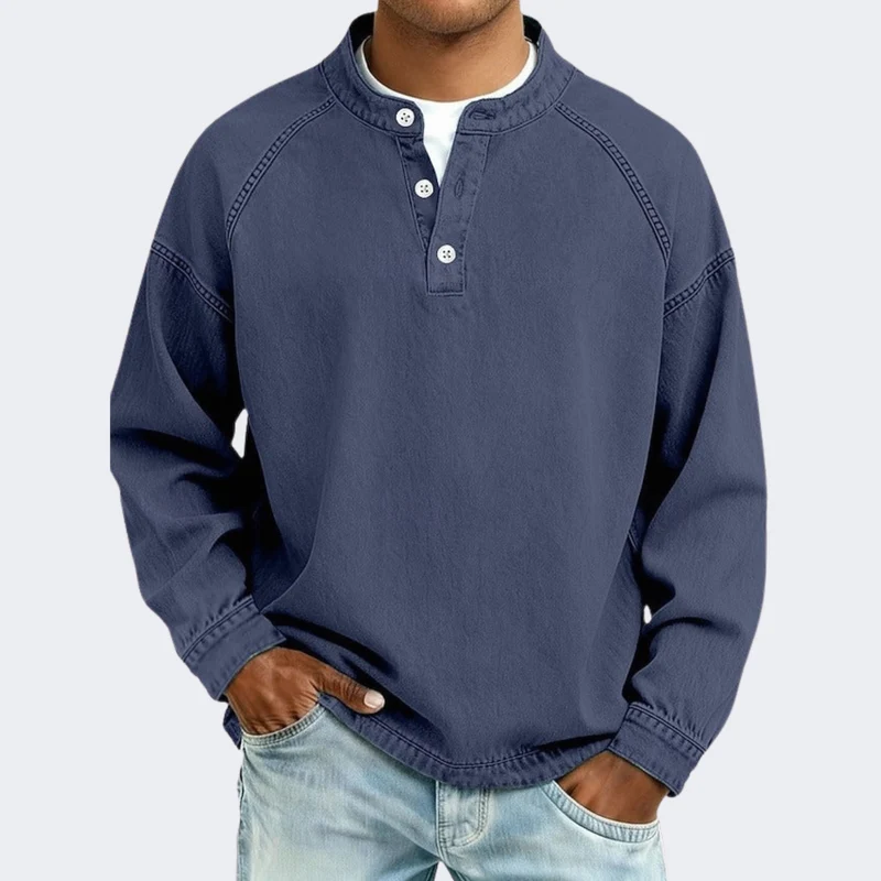 Amir™ – Henley Langarmshirt