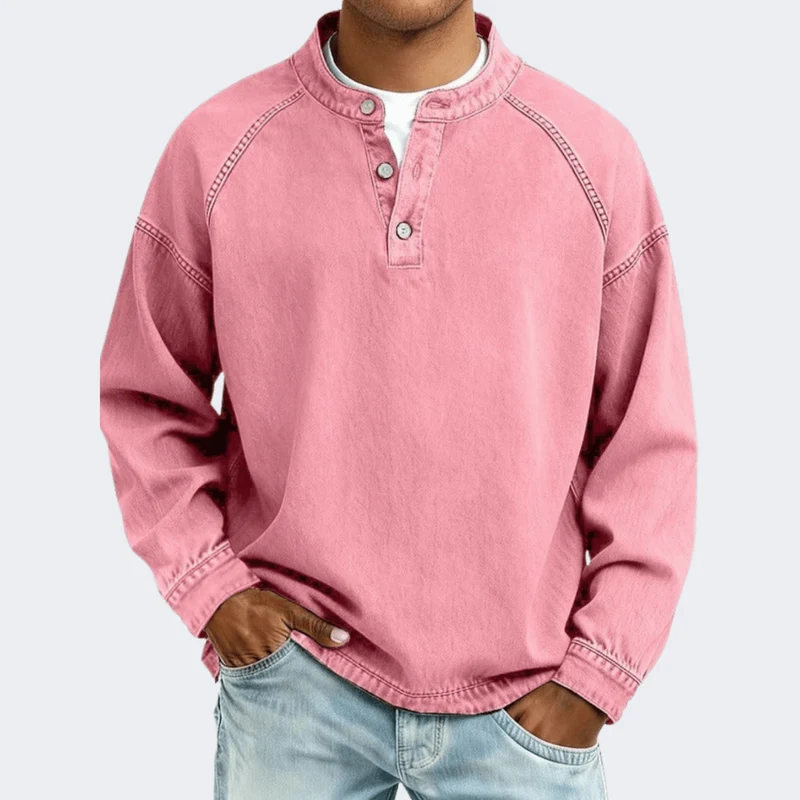 Amir™ – Henley Langarmshirt