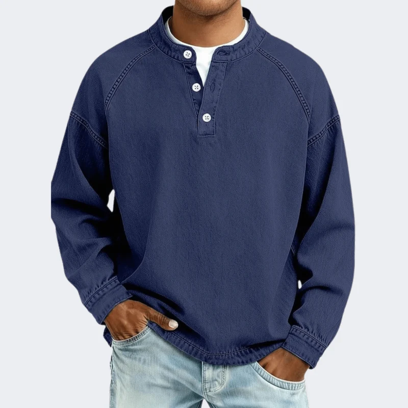 Amir™ – Henley Langarmshirt