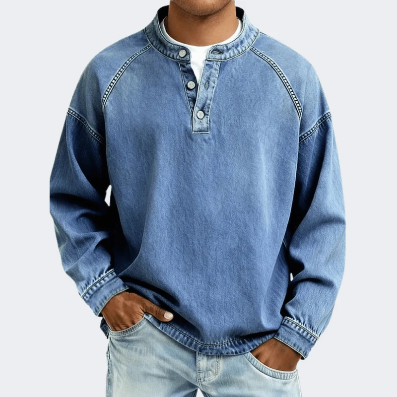 Amir™ – Henley Langarmshirt