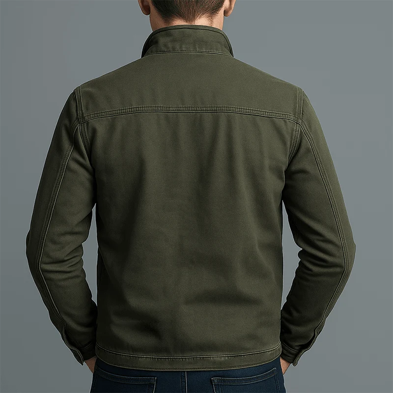 CARLOS™ – Vintage-Baumwolljacke mit Reißverschluss