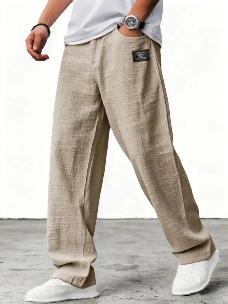 Lushan™ - Weite Leinen Hose