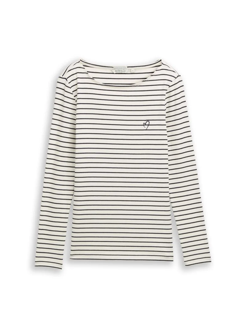 Langarmshirt mit Streifenmuster