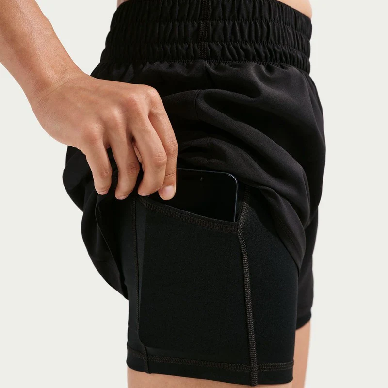 NIKE Damen Shorts W NK ONE DF HR 3IN 2N1 SHORT