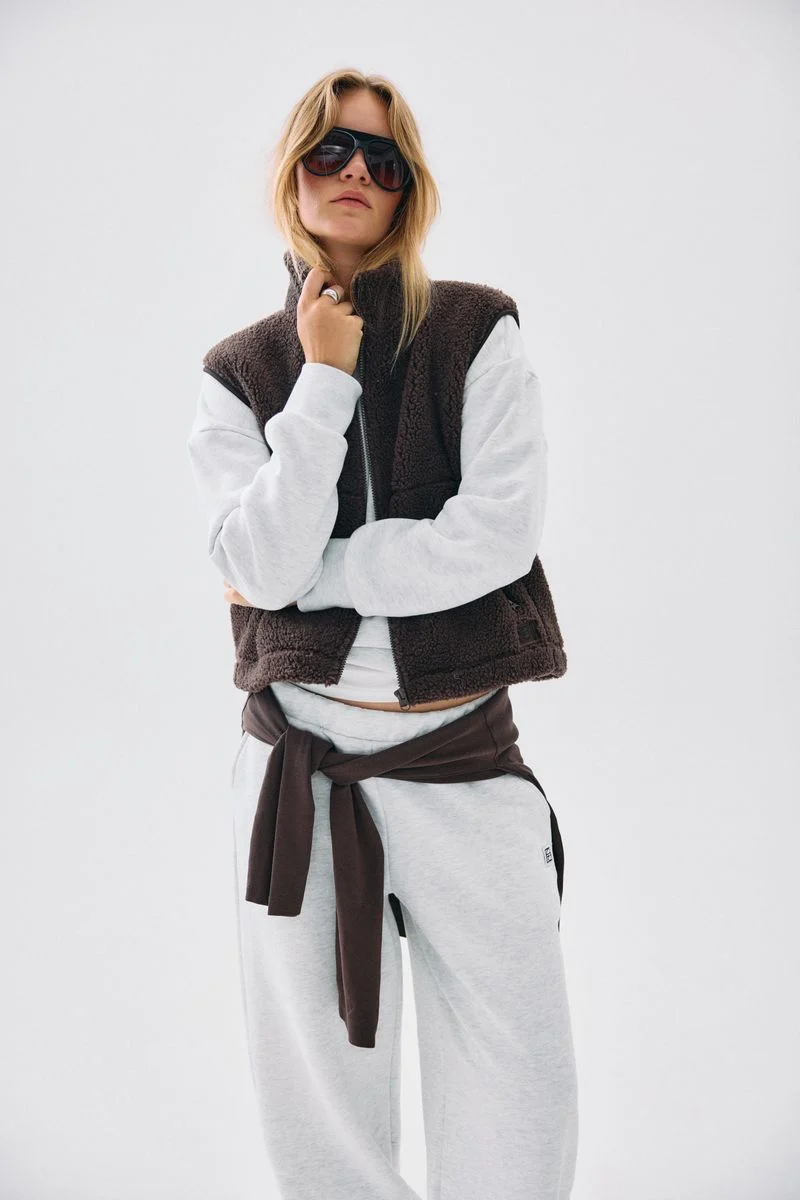 NMMASEY SHORT TEDDY VEST NOOS