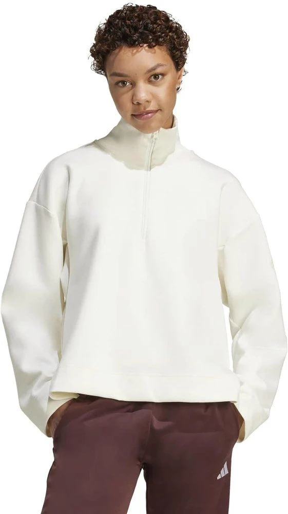 ADIDAS Damen Sweatshirt Soft Lux Quarter-Zip