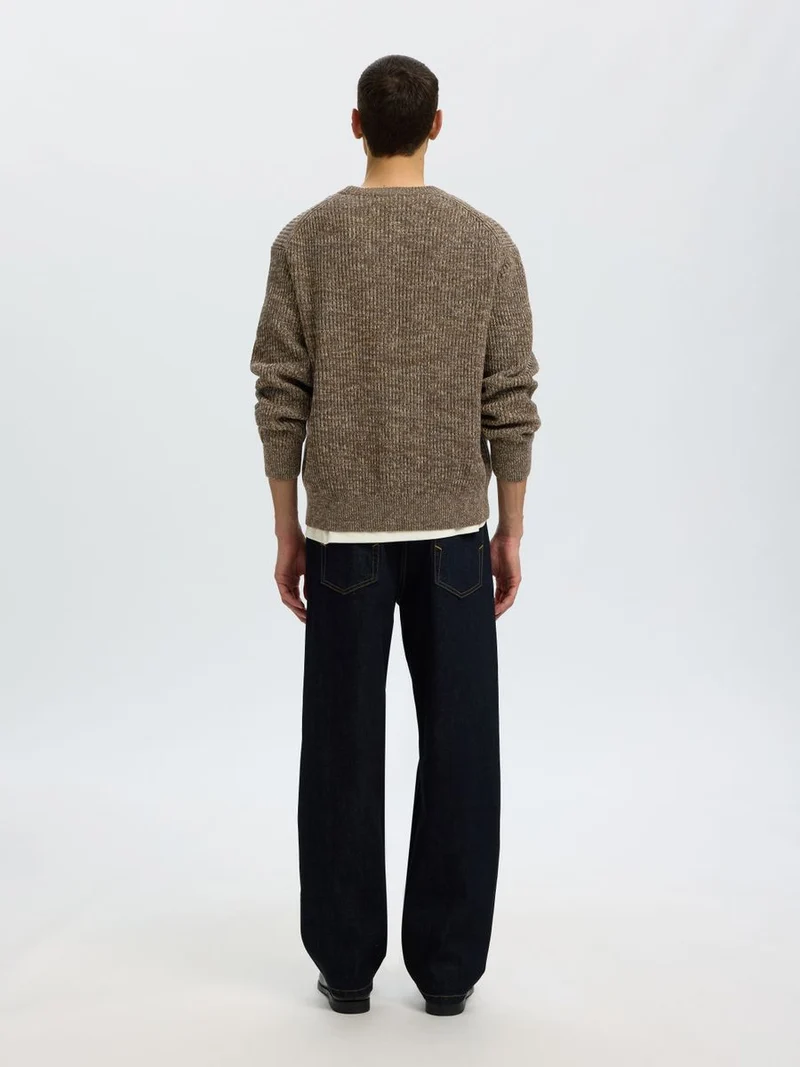 SLMTILUM LS KNIT RLX CREW NECK NOOS