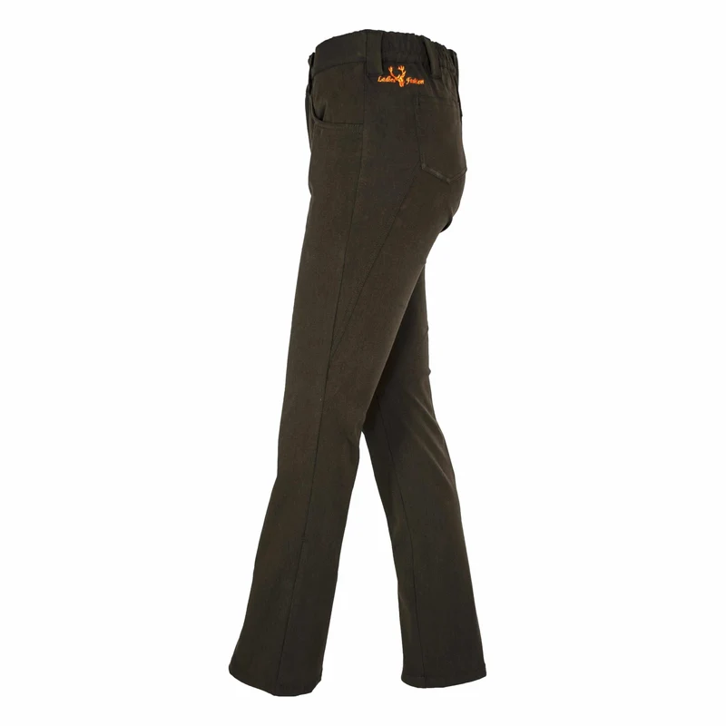 HUBERTUS Damen Jagdhose Stretch ANNA dunkel-oliv Outdoor-Hose