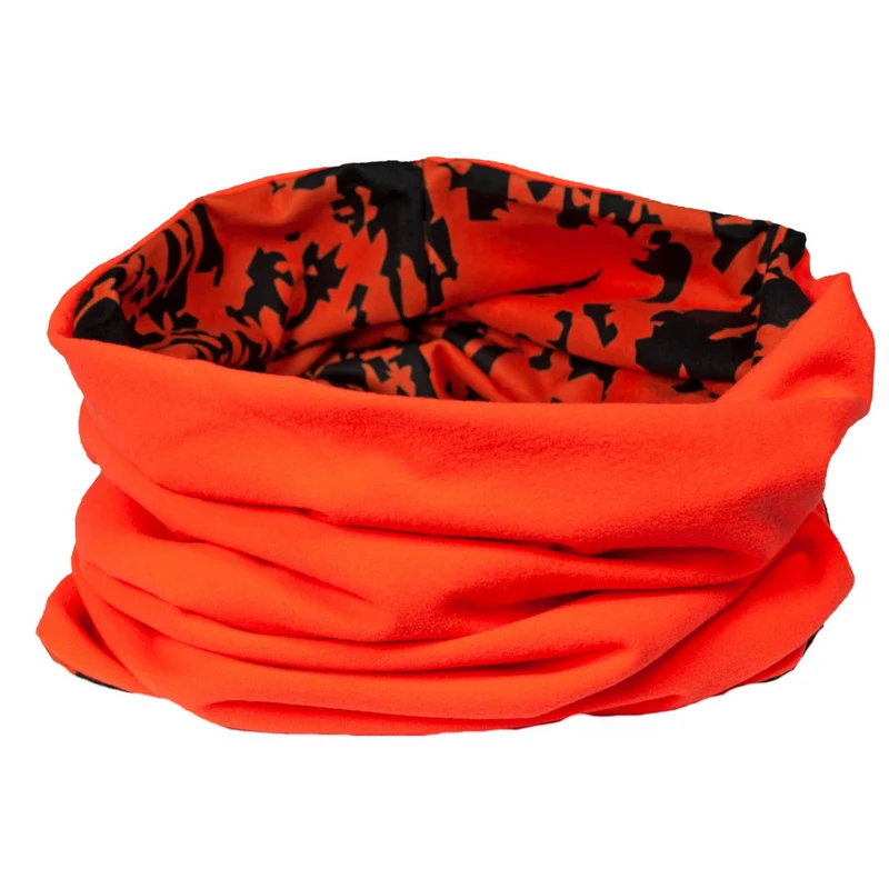 SKOGEN® Camo Signal Neckwarmer Halstuch orange-schwarz