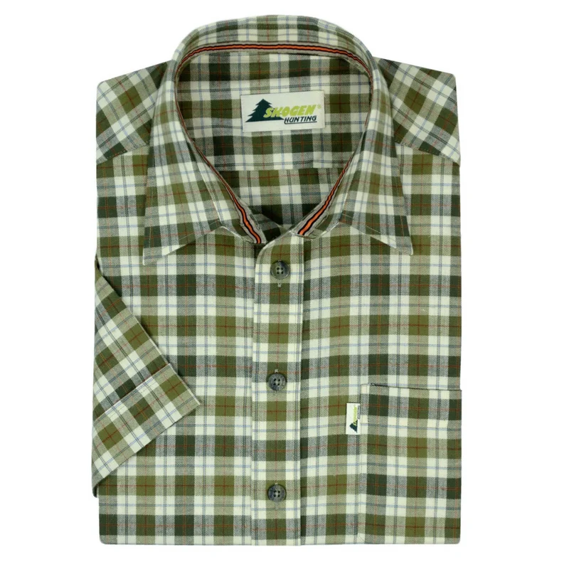 SKOGEN® Herren Hemd 1/2 Arm beige Jagd- Wanderhemd