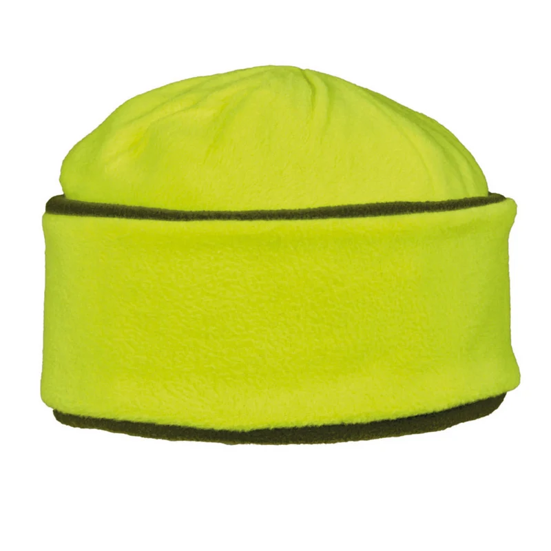 SKOGEN® Wendefleece-Mütze oliv/neongelb Signalfarbe