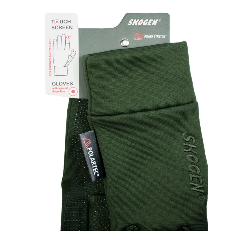 SKOGEN® Polartec Power Stretch Handschuhe dunkel-oliv