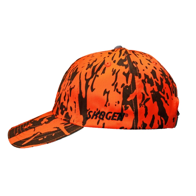 SKOGEN® Signal-Basecap DRÜCKJAGD orange-schwarz Signalcap
