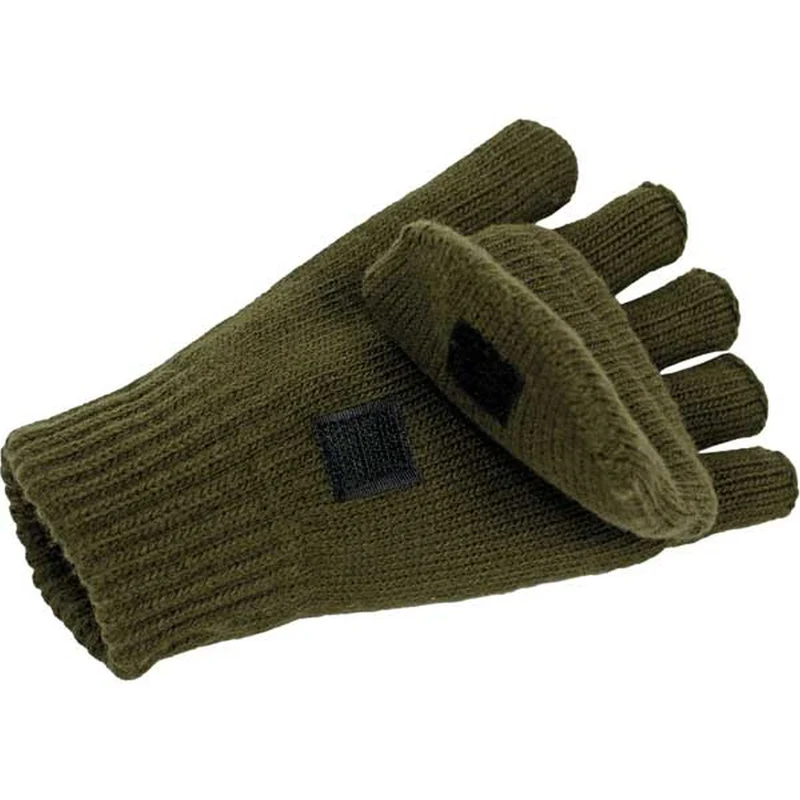 SKOGEN® Strick-Handschuh oliv Thinsulate ohne Fingerkuppen + Fäustel