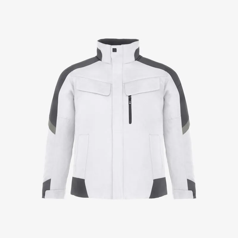 FHB Arbeitsjacke 19035 LARS weiß anthrazit Herren Berufsjacke Winterjacke Jacke