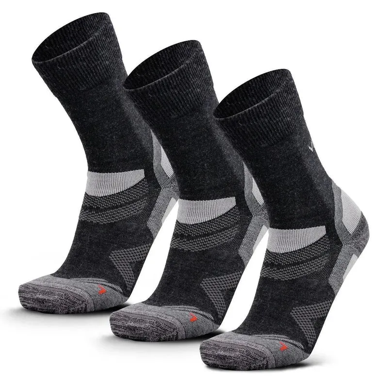 VIVAYO Trekkingsocke Merino 22-4100-03 anthrazit 3er Pack Funktionssocke
