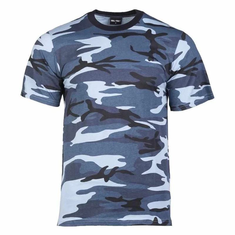 MIL-TEC® T-Shirt Tarn sky blue Shirt Cotton unisex