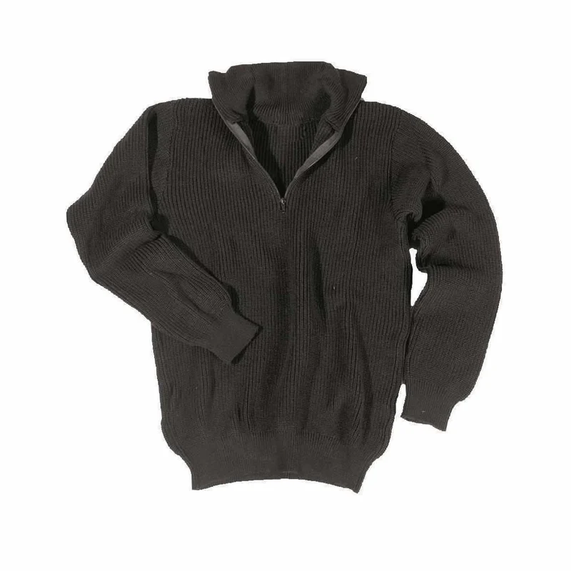MIL-TEC® Troyer l Pullover PAN schwarz Arbeitspullover Seemannspullover
