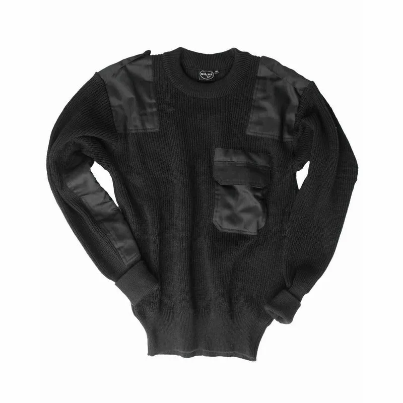 MIL-TEC® Pullover Acryl Military Bundeswehr Pullover schwarz Arbeitspullover