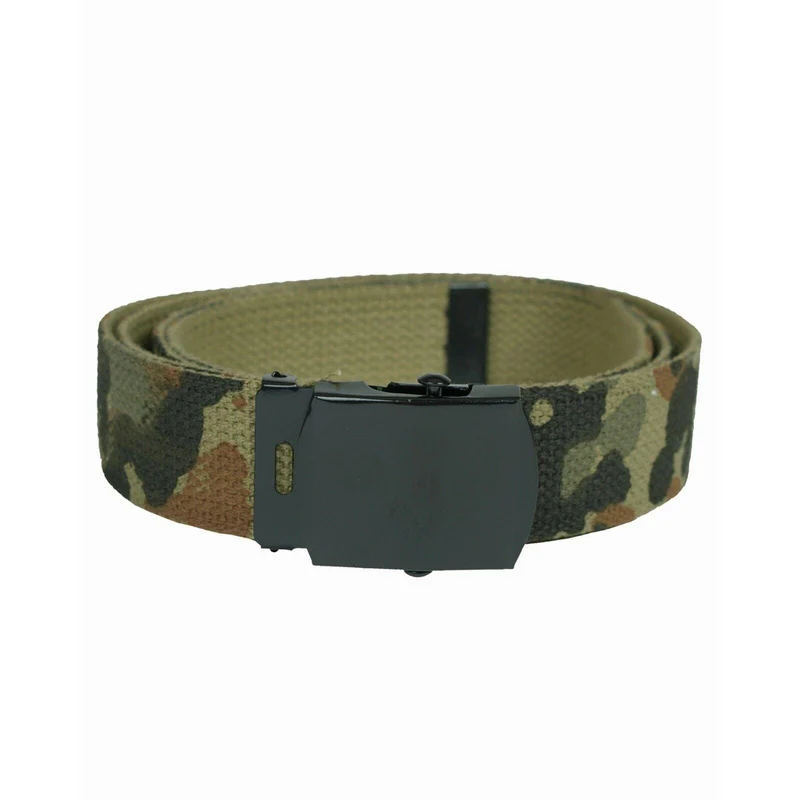 MIL-TEC® US Hosengürtel Cotton flecktarn Army Military Gürtel Canvas Belt
