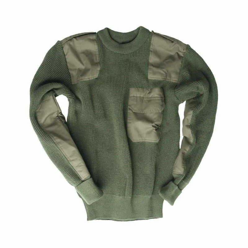 MIL-TEC® Pullover Acryl Military Bundeswehr Pullover oliv Arbeitspullover