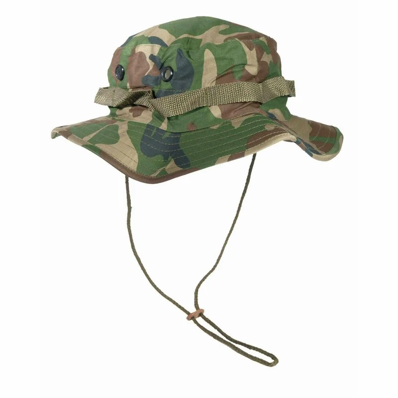 MIL-TEC® Dschungelhut US Typ woodland Buschhut Tropenhut Sonnenhut Hut