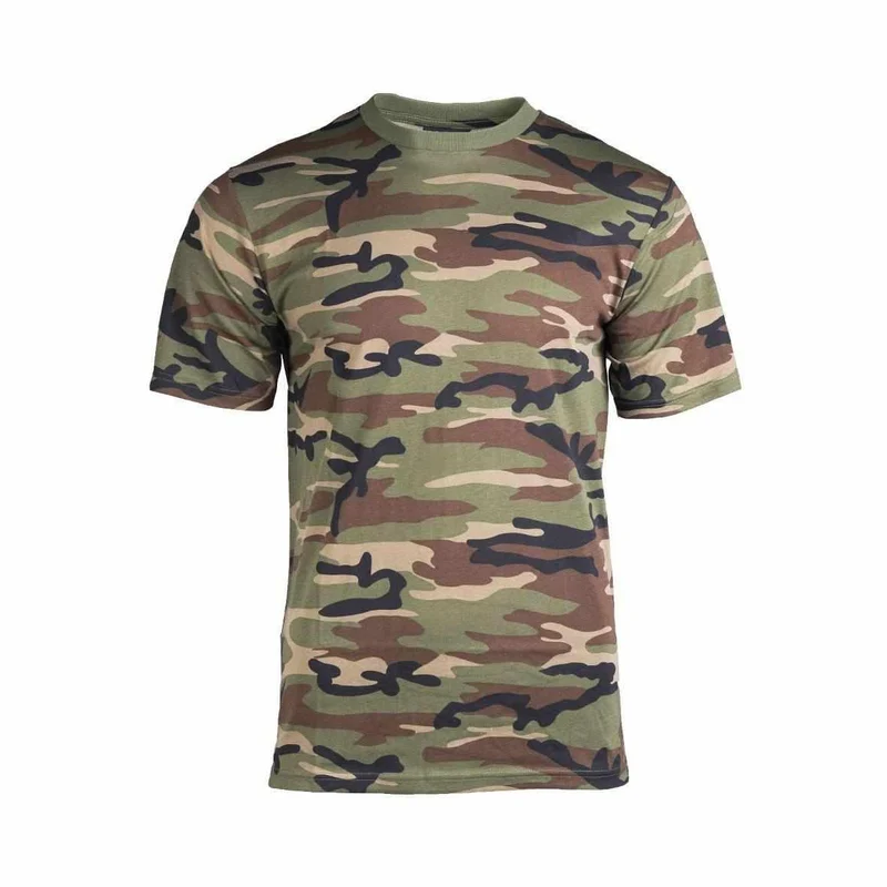 MIL-TEC® T-Shirt Tarn woodland Shirt Cotton unisex