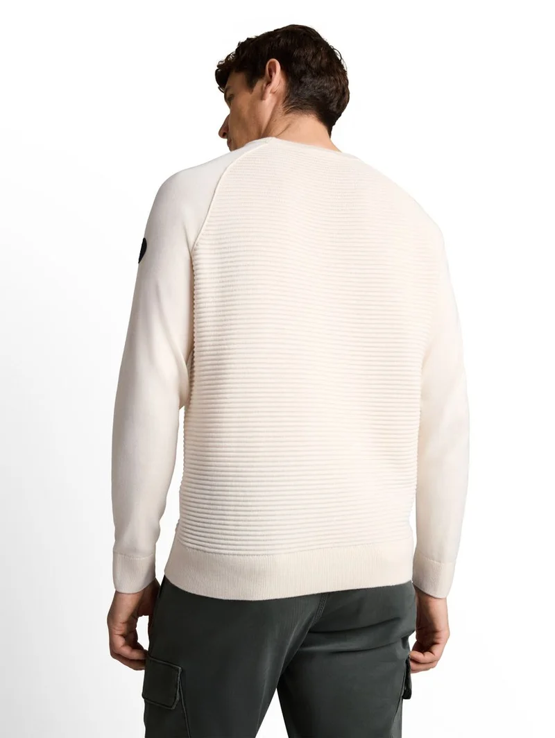 Strickpullover mit Ottoman Struktur