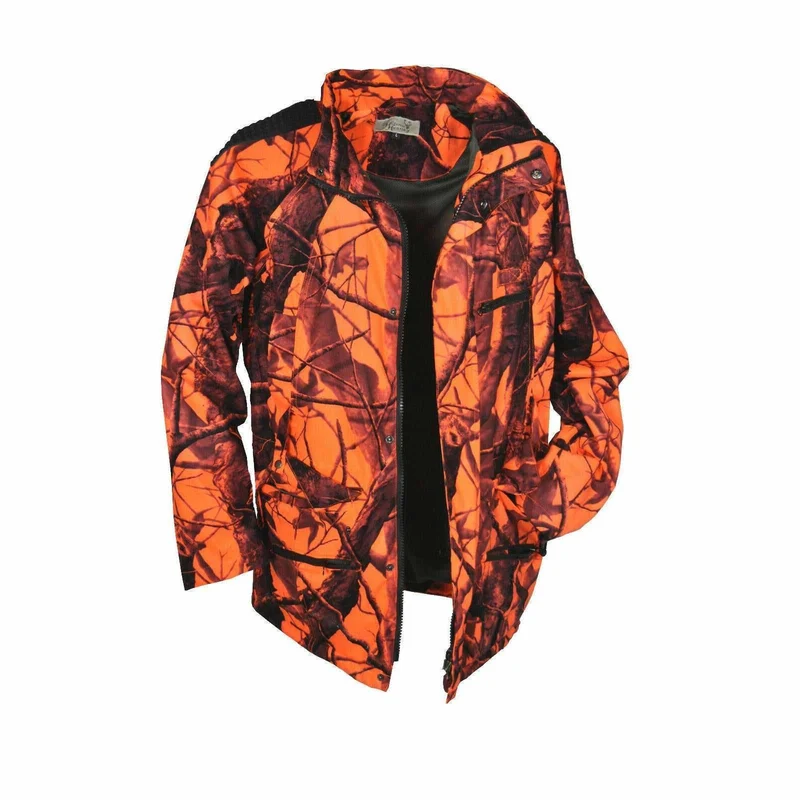 HUBERTUS Signal-Jagdjacke orange camo Miporex®Membran Herren Drückjagdjacke