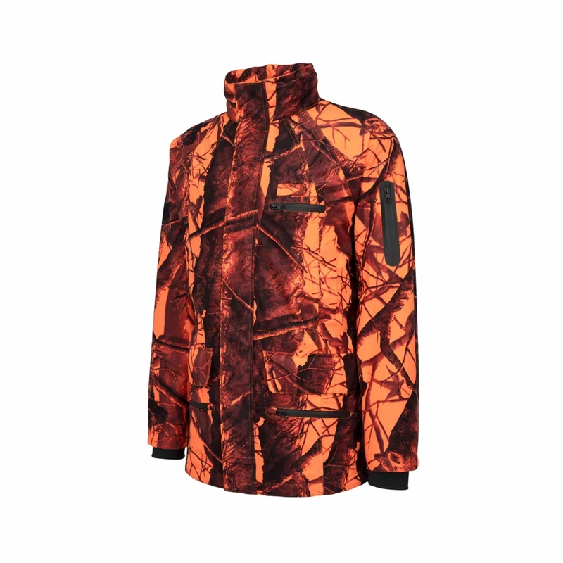 HUBERTUS Signal-Jagdjacke orange camo Miporex®Membran Herren Drückjagdjacke
