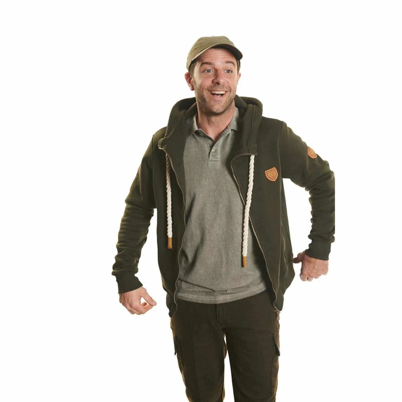 HUBERTUS Herren Hunting Hoodie RV oliv Kapuzenjacke