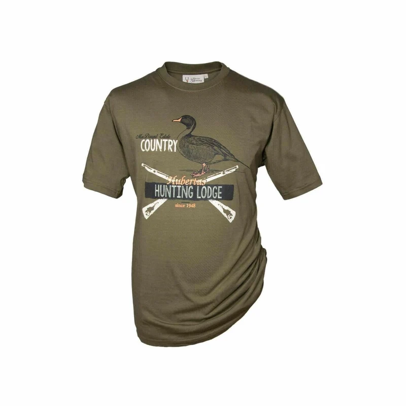 HUBERTUS Herren T-Shirt HUNTING LODGE schilf Printshirt