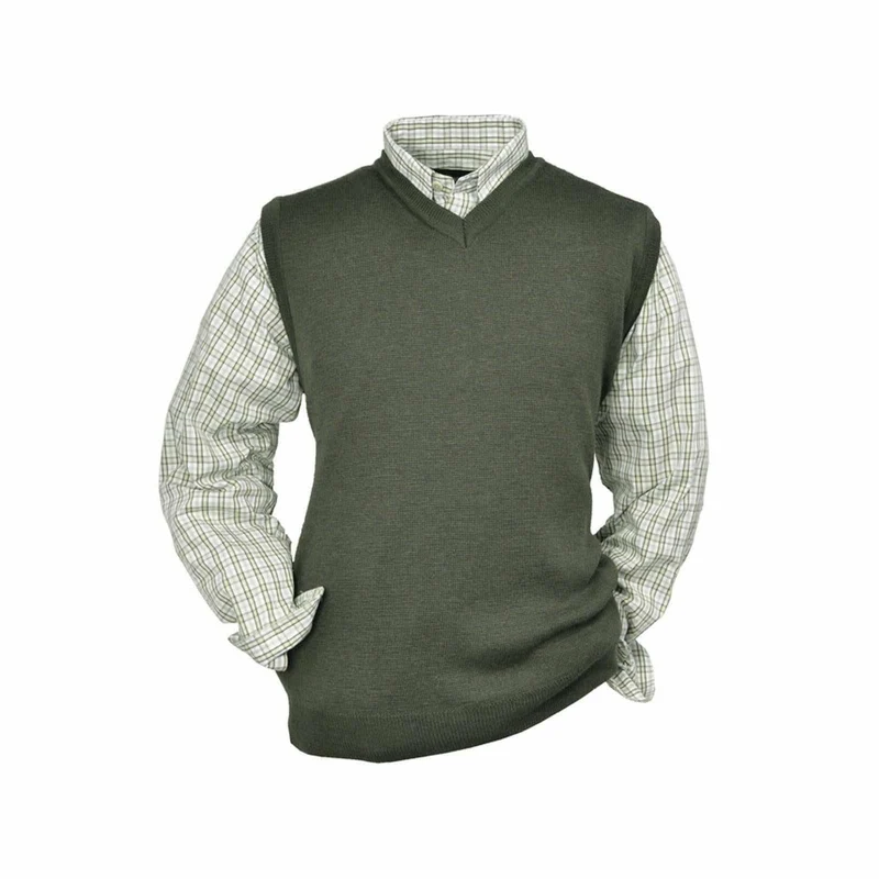 HUBERTUS Herren Pullunder oliv