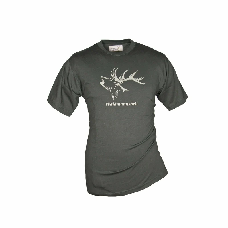 HUBERTUS Herren T-Shirt WAIDMANNSHEIL oliv Printshirt