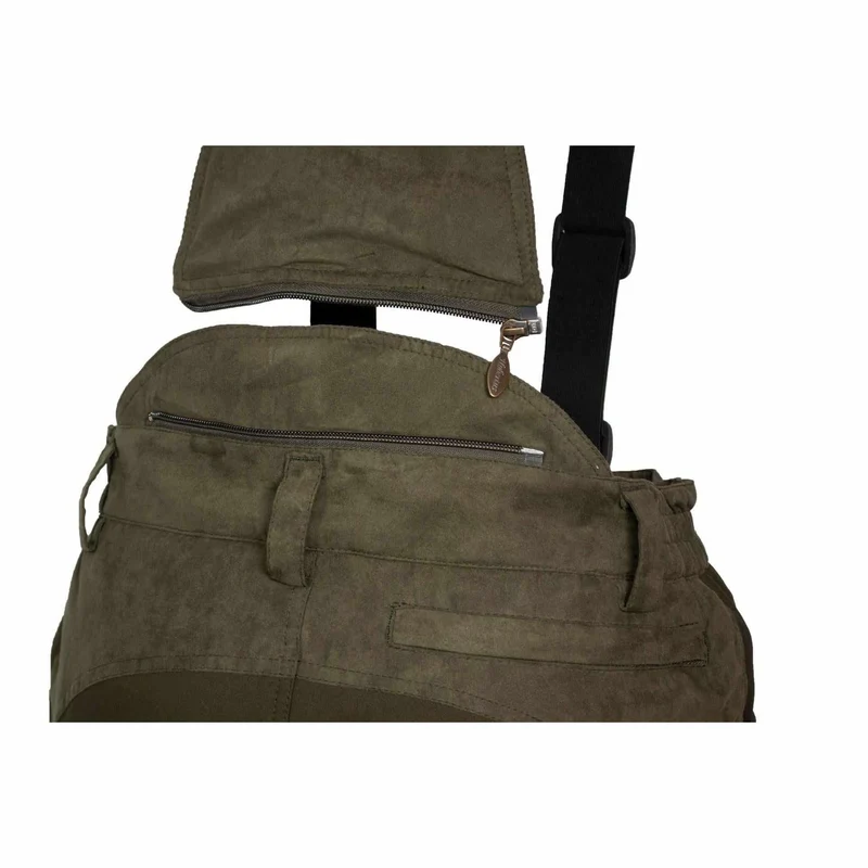 HUBERTUS Herren Thermo-Jagdhose mit Stretcheinsatz oliv Primaloft® Ansitzhose