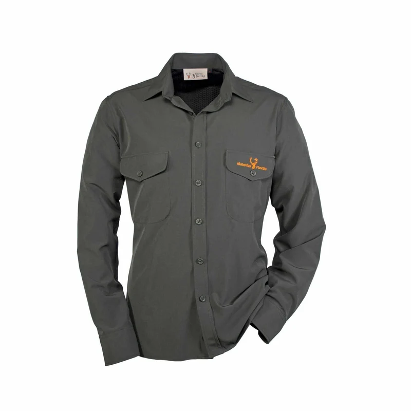 HUBERTUS Herren Funktions-Hemd AMAZONAS oliv Anti-Insect® Stretch