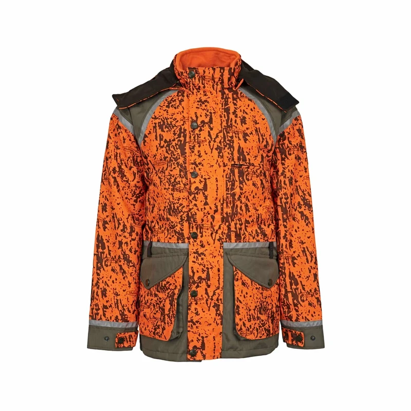 HUBERTUS Hundeführer Sicherheitsjacke DRÜCKJAGD oliv / camo Nachsuchenjacke