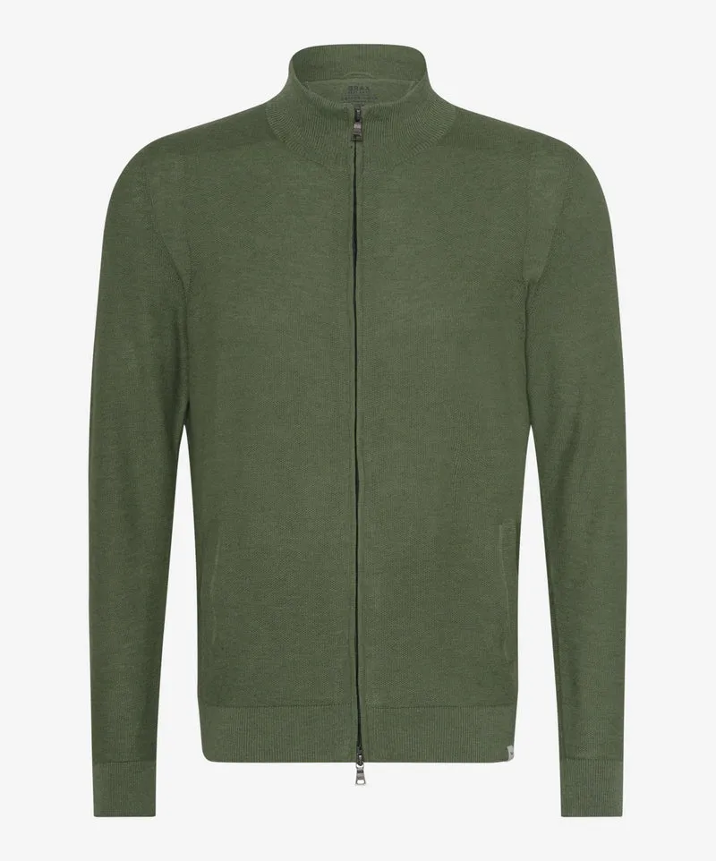 Strickjacke mit Reißverschluss