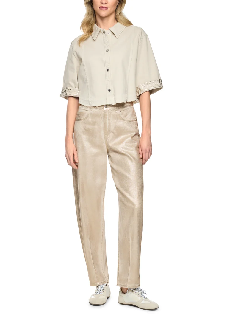 RUMA Jeans mit Gold-Finish